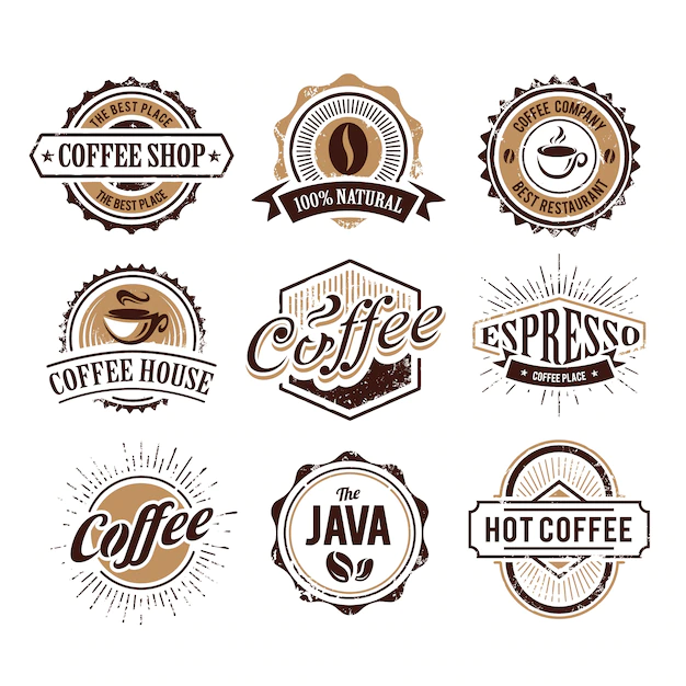 Free Vector | Coffee logo collection