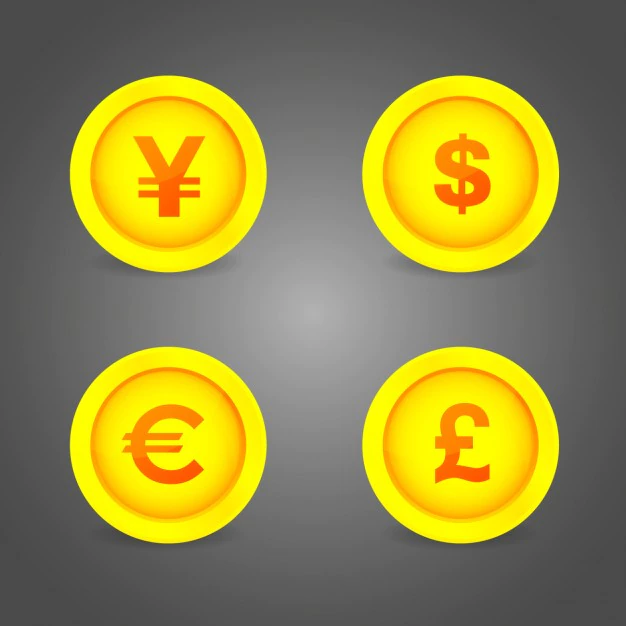Free Vector | Coins symbols buttons
