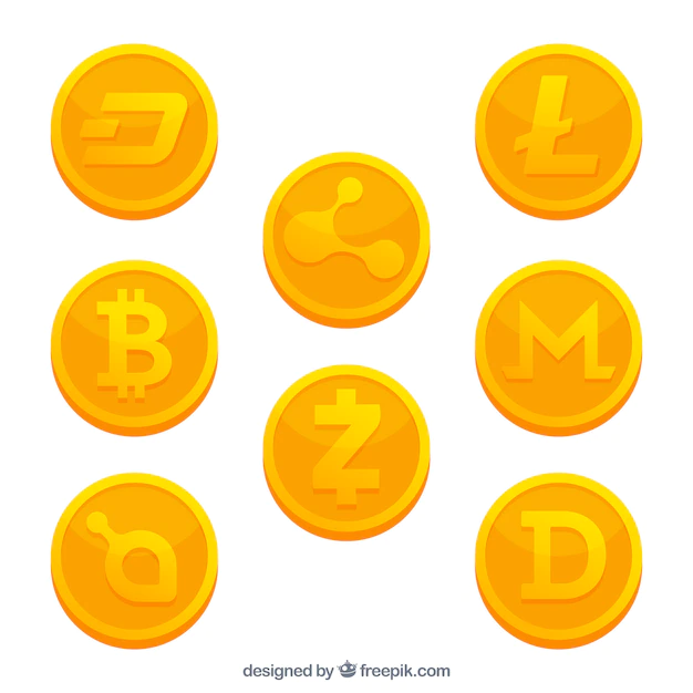 Free Vector | Collection of cryptocurrency coins