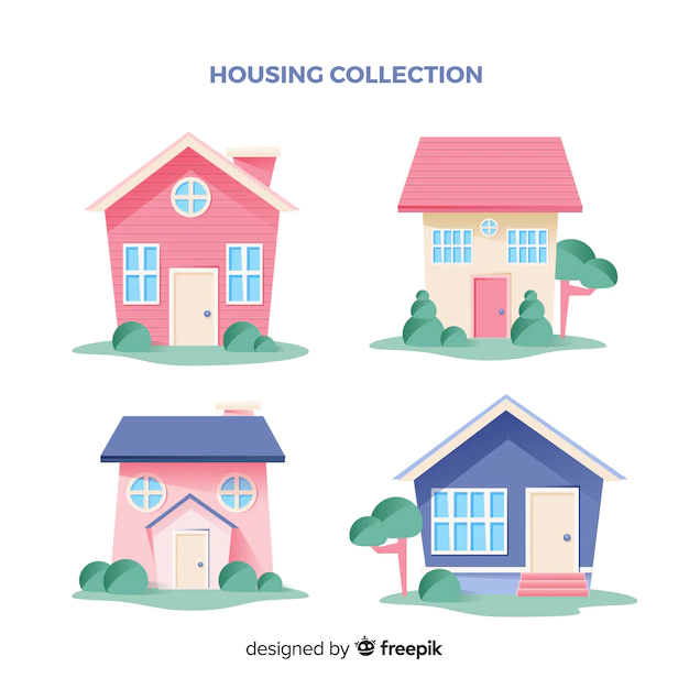 Free Vector | Collection of houses