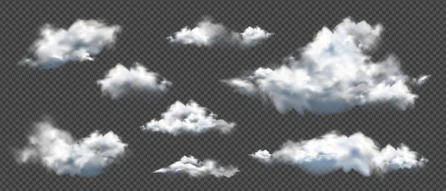 Free Vector | Collection of realistic different clouds