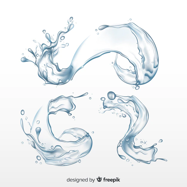 Free Vector | Collection of realistic water splashes