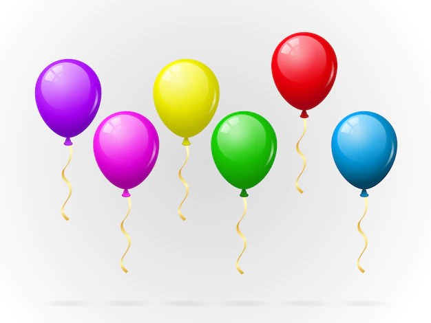 Free Vector | Colorful balloons pack