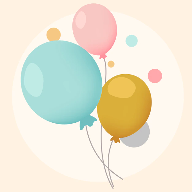 Free Vector | Colorful festive balloons design vectors
