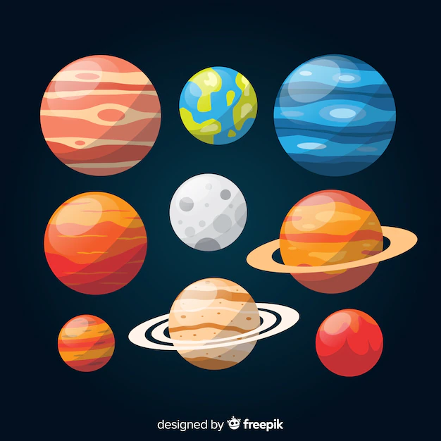 Free Vector | Colorful flat planet collection
