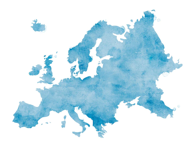 Free Vector | Colorful isolated europe in watercolor