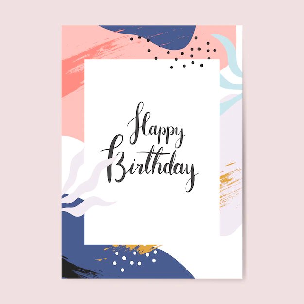 Free Vector | Colorful memphis design happy birthday card vector