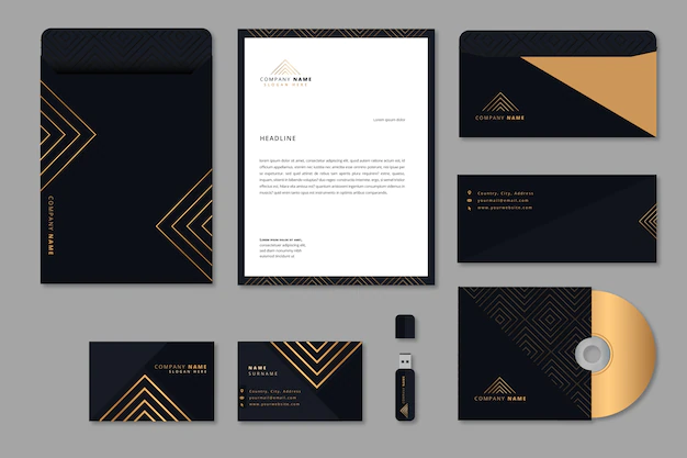 Free Vector | Colorful modern business stationery