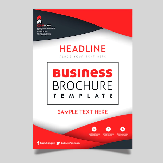 Free Vector | Colorful vector business brochure template design