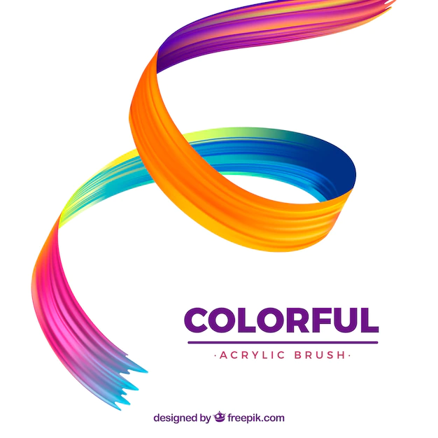 Free Vector | Colorful wavy acrylic background