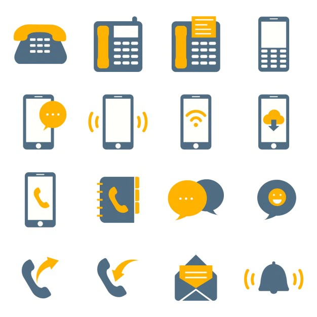 Free Vector | Coloured connectivity icons