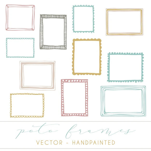 Free Vector | Coloured frames collection