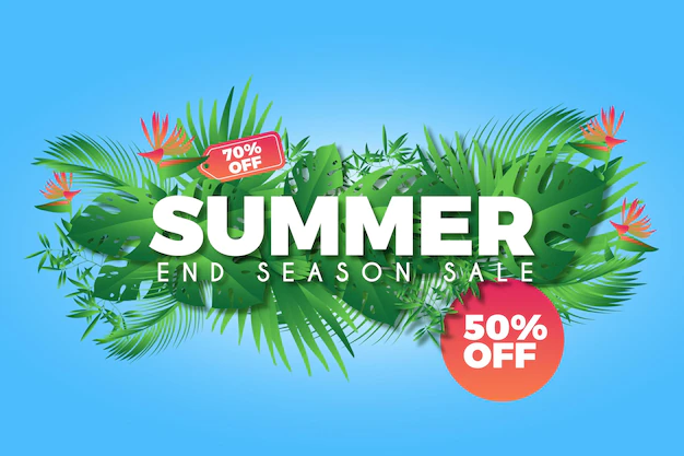 Free Vector | Colourful summer sale promotional background