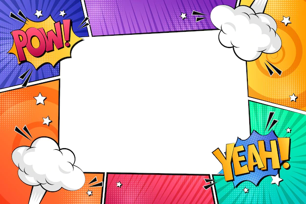Free Vector | Comic frame background