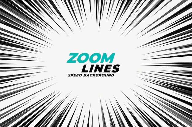 Free Vector | Comic zoom lines motion background