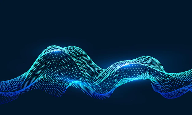 Free Vector | Composed of particles swirling abstract graphics,background of sense of science and technology.