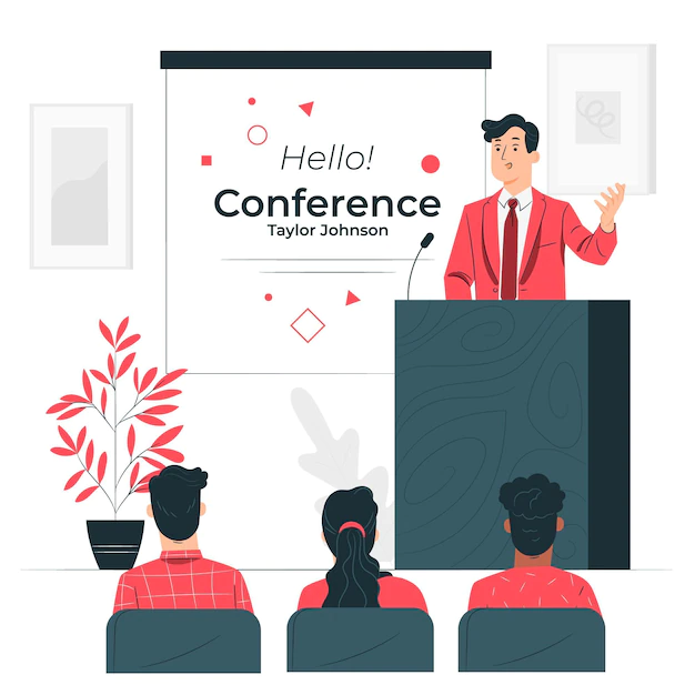 Free Vector | Conference concept illustration