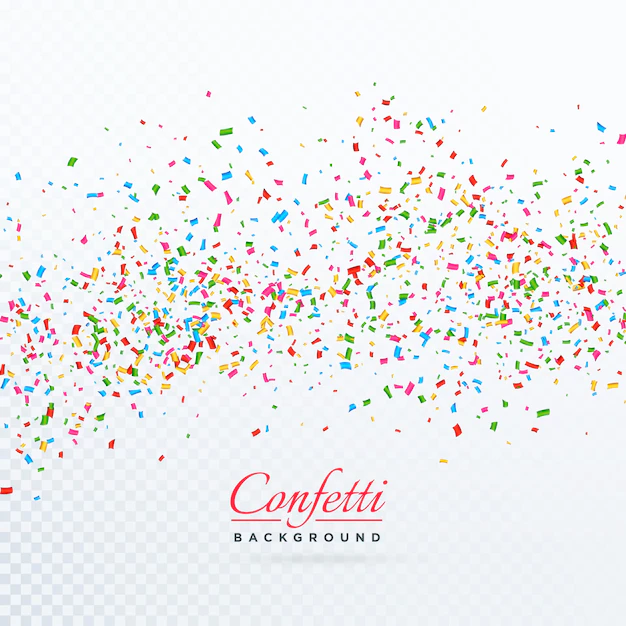 Free Vector | Confetti burst background template design