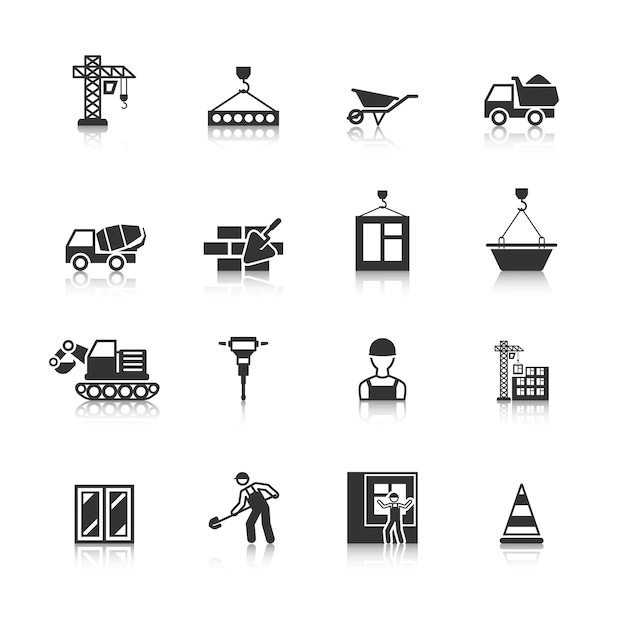 Free Vector | Construction icons collection