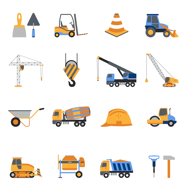 Free Vector | Construction icons set