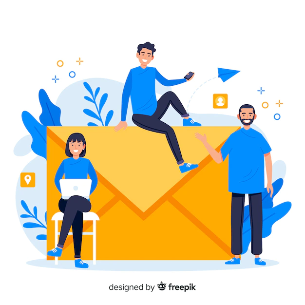 Free Vector | Contact concept for landing page
