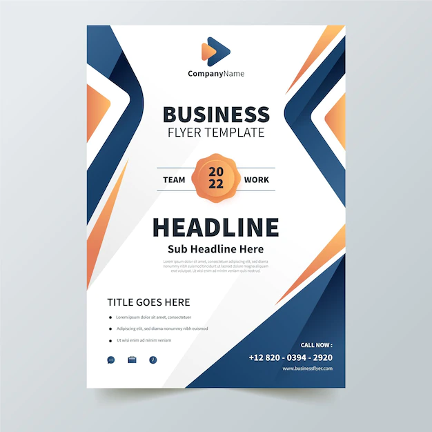 Free Vector | Corporate business flyer template