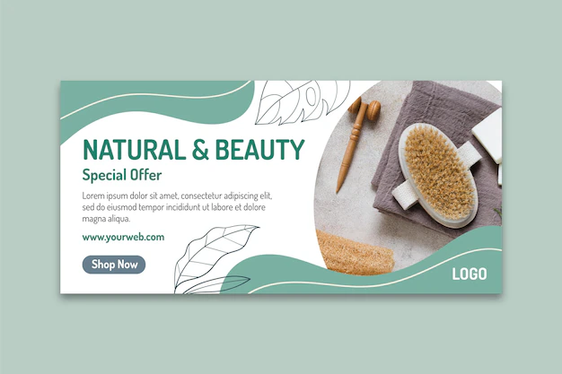 Free Vector | Cosmetic banner template