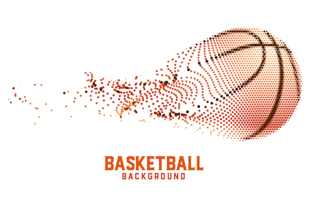 Free Vector | Creative basketball  made with abstract particles