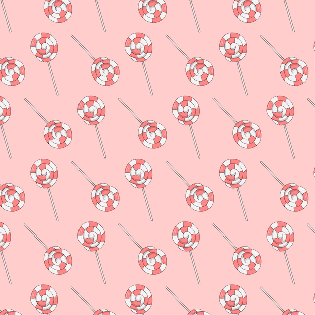 Free Vector | Cute candy pattern