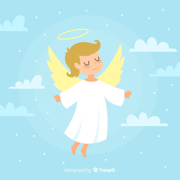 Free Vector | Cute christmas angel illustration