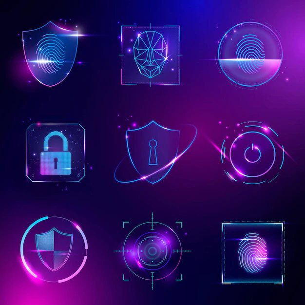 Free Vector | Cyber security technology set