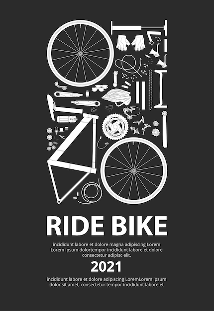 Free Vector | Cycling poster illustration