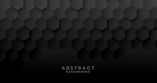 Free Vector | Dark black hexagonal concept design