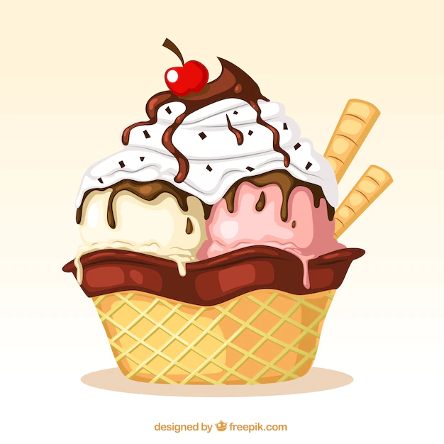 Free Vector | Delicious ice cream