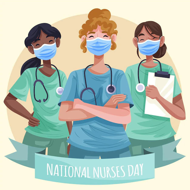 Free Vector | Detailed national nurses day illustration