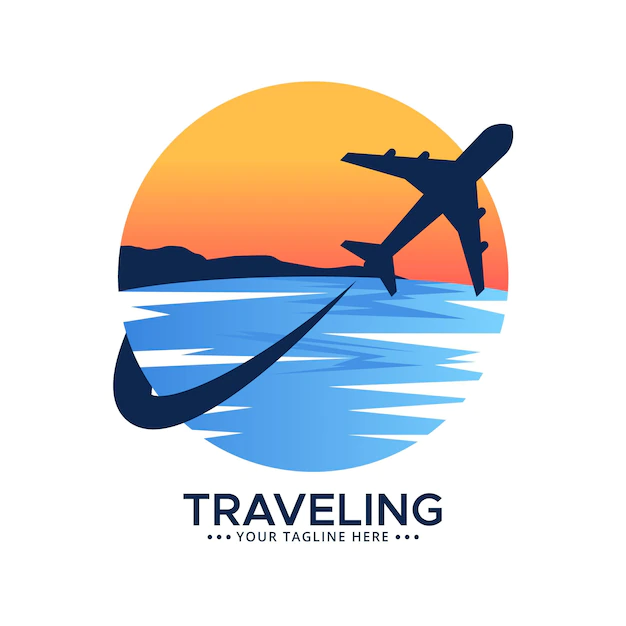 Free Vector | Detailed travel logo