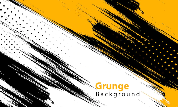 Free Vector | Diagonal yellow and white grunge in black background