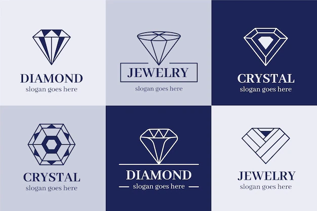 Free Vector | Diamond logo collection