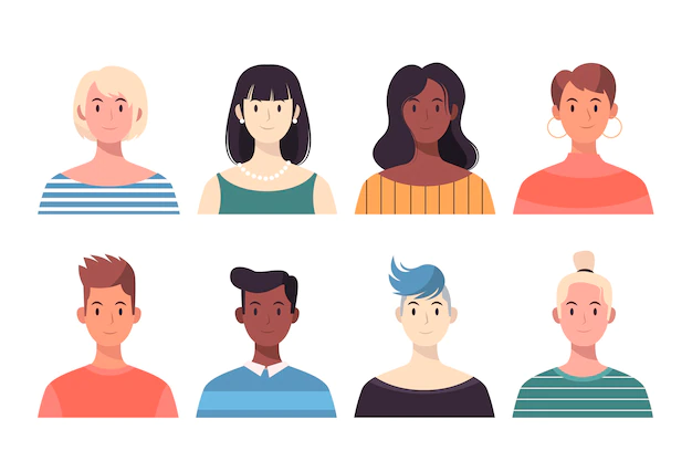 Free Vector | Different people avatars