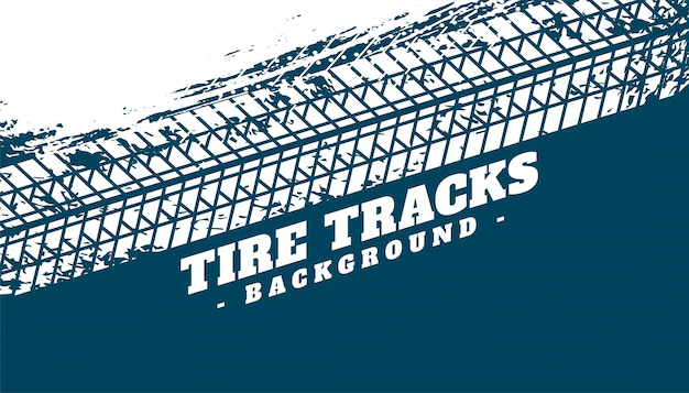 Free Vector | Dirty tire track abstract background