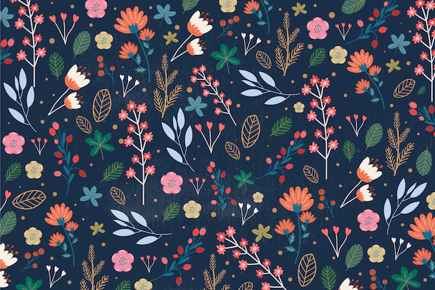 Free Vector | Ditsy floral print background