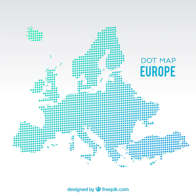 Free Vector | Dot europe map background