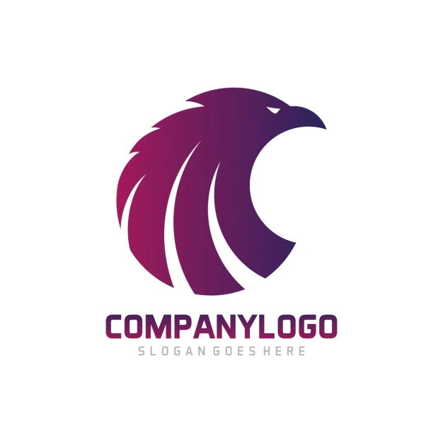 Free Vector | Eagle shape logo template design