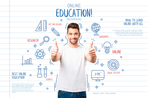 Free Vector | Education background with funny icons