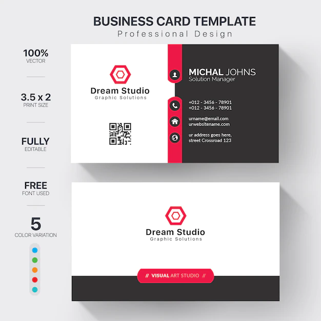 Free Vector | Elegant business card