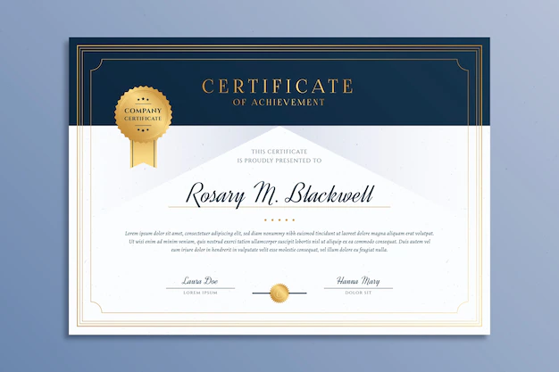 Free Vector | Elegant certificate template