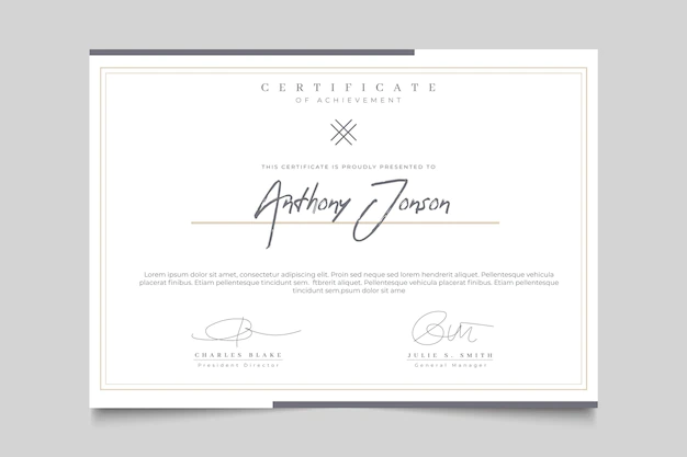 Free Vector | Elegant certificate with frame