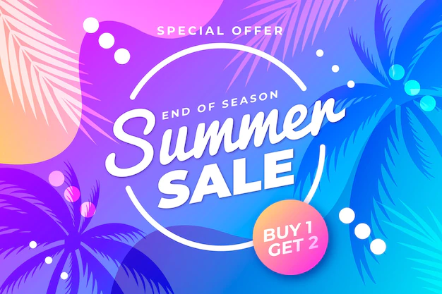 Free Vector | End of season summer sale