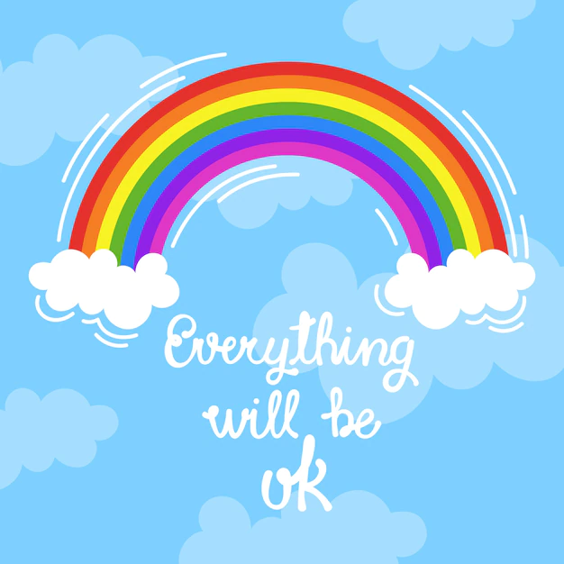 Free Vector | Everything will be ok lettering