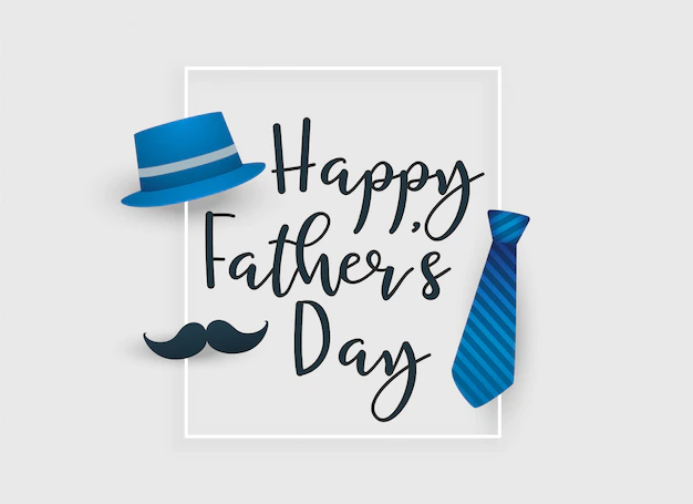 Free Vector | Fathers day greeting card